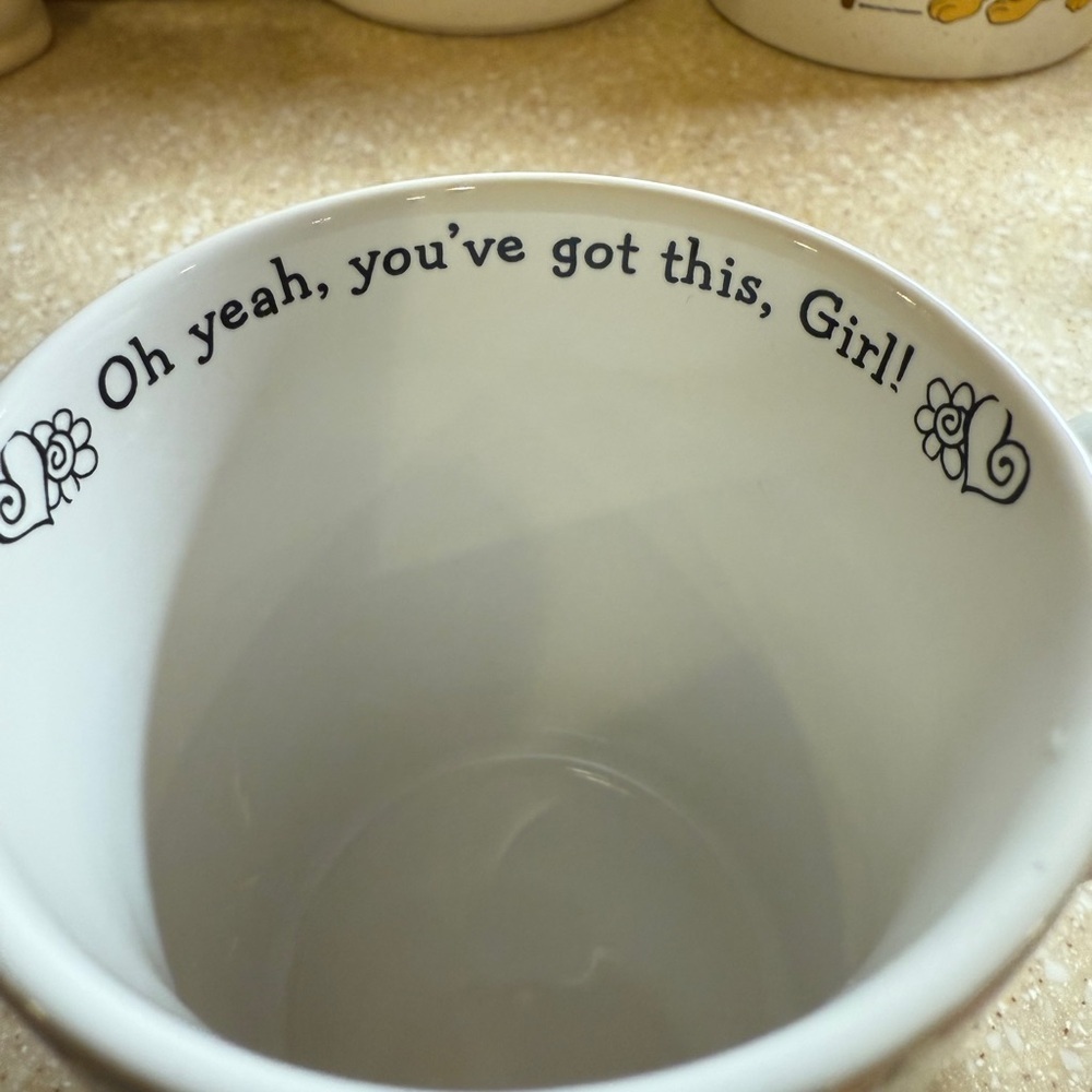 Suzy Toronto Inspirational Floral Mug Crazy Brave Wicked Strong Drinking Cup New - Picture 3 of 12